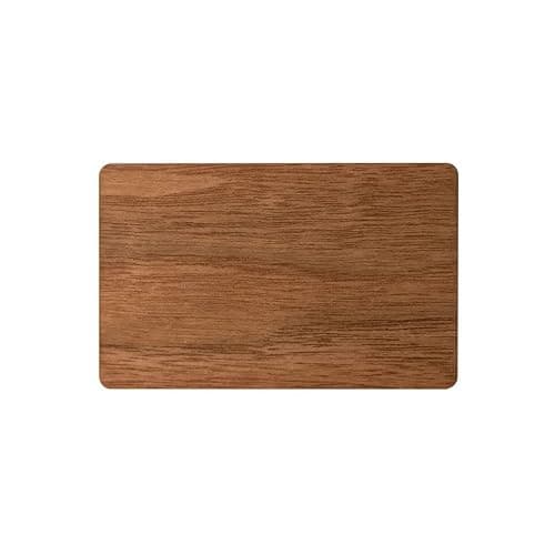 YARONGTECH Eco-Friendly NTAG215 NFC Wooden Bamboo Card Work with All NFC-Enabled Smartphones and Devices (Pack of 2) (Black Walnut)