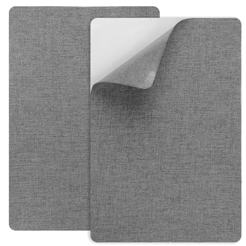2Pcs 8x11 Inch Fabric Patches Self-Adhesive Linen Repair Patches Dark Grey Couch Patch Repair Fabric Durable Fabric Repair Tape for Furniture Couch Sofa Tote Bag Car Seat