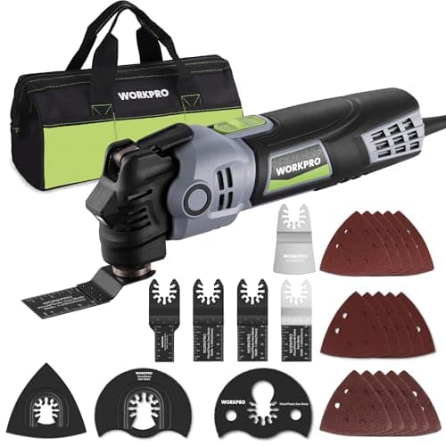 WORKPRO 400 W Oscillating Multi Tool with 6 Adjustable Speeds