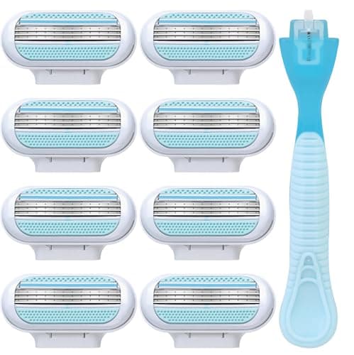 8 Replacement Razor Blades for Gillette Venus Smooth 3 Layer Blade Pivoting