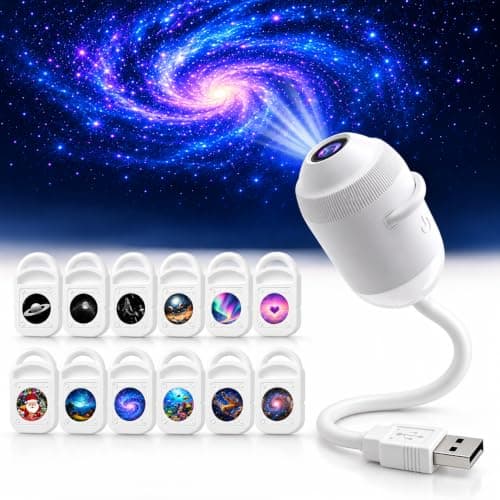 Topacme Night Light Projector 2-in-1 Deep Sea Star Lamp