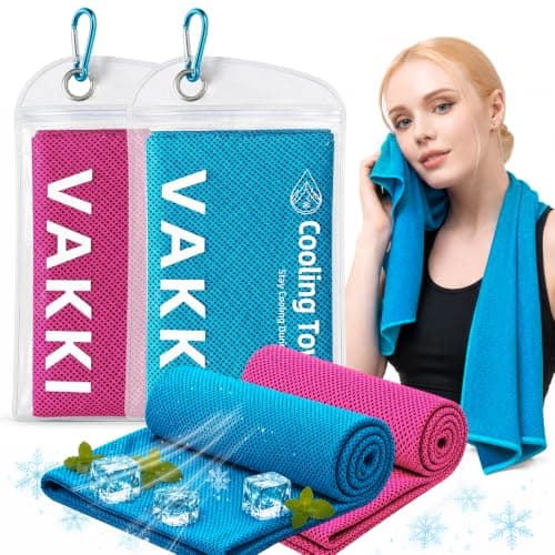 VAKKI Cooling Towels, 2 Pack (40"X12")-100 * 30cm