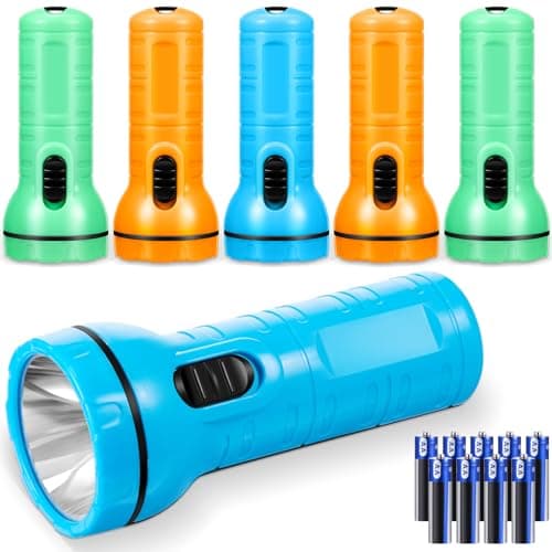 Weewooday 6 Pcs Mini LED Torch Pocket for Kids Camping Party Favors