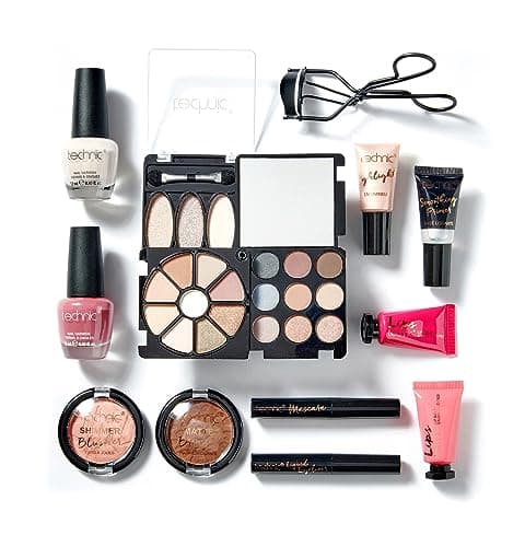 Technic Cosmetic Bag Set - 14-Piece Travel Minis Makeup Kit