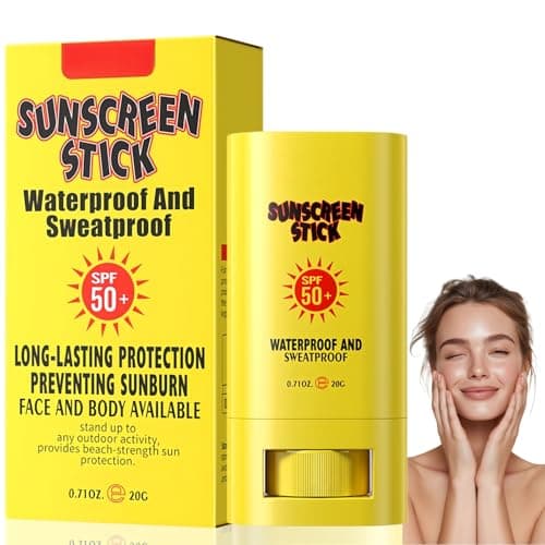 Sunscreen Stick,Sunscreen Stick SPF 50+,SPF 50 Su/nscreen for Face & Body,Non Greasy Waterproof Suns/creen St/ick,Long Lasting Face Sun Cream with Centella,Su/nscreen Fa/ce Protection from UV Damage