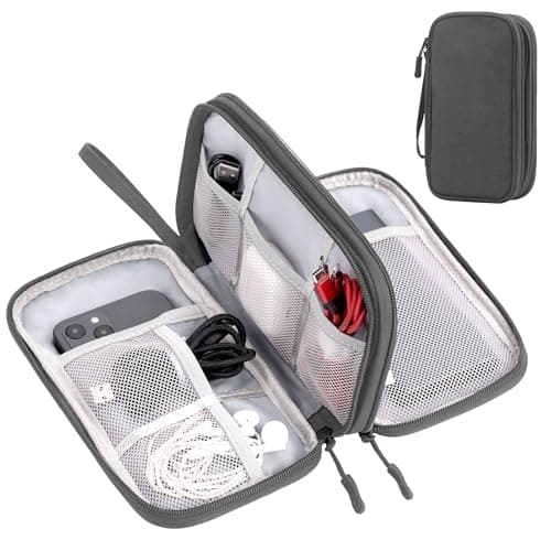 Arae Travel Essentials Electronic Organizer Double Layer - Dark Gray, M