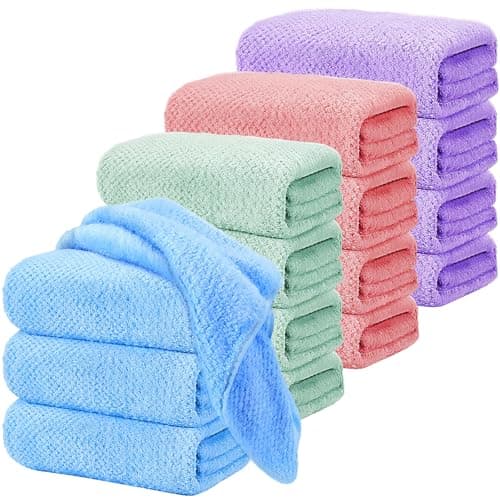 16 Pack Large Microfiber Bath Towels Bulk, 70 x 140 cm Quick Dry Towel Set