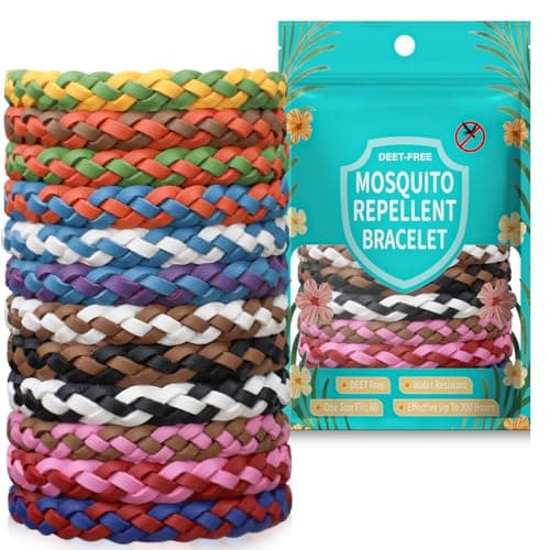 Asddage Mosquito Repellent Bracelet 12 Pack, Natural DEET-Free