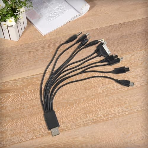 Serenophile 10 in 1 USB Charging Cable,Multi-function Connector,for Nokia,Samsung,Sony,Motorola,Portable Travel Charger for Multiple Devices