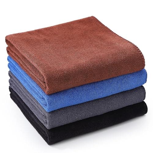 Meng Jiaran 4 Pack Gym Towels for Men Women, Microfibre Sweat Sports Towel