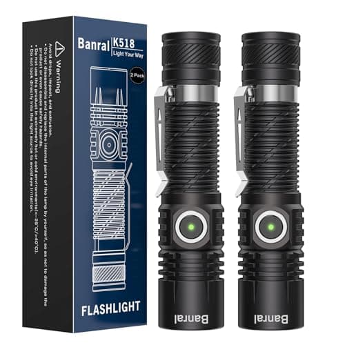Banral Rechargeable Small Powerful Torch, Pocket Mini LED Torches