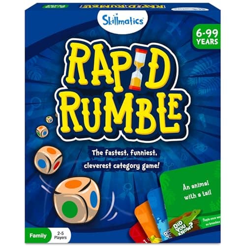 Skillmatics Rapid Rumble – Fun Board & Card Game, Gift for Boys & Girls