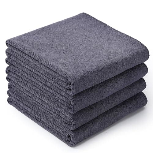 Meng Jiaran 4 Pack Microfibre Gym Towel, Small Travel Towel for Men Women