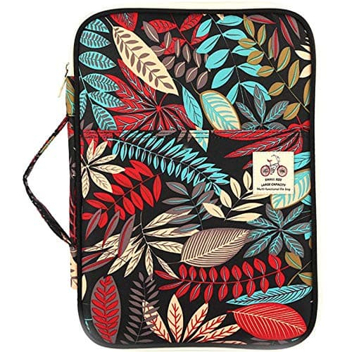 JAKAGO A4 Document Case, Multi-Pocket Portfolio Folder, Travel Portfolios