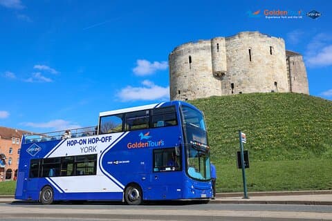 Golden Tours York Hop-on Hop-off Open Top Bus Tour with Audio Guide