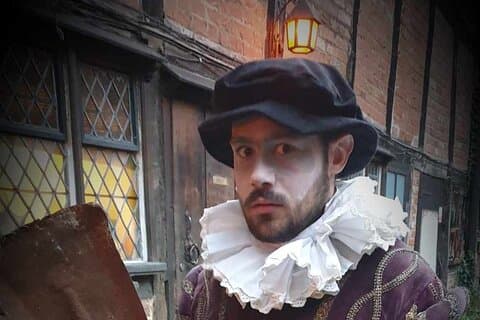 Tudor World Ghost Tour by Lantern light inside the building
