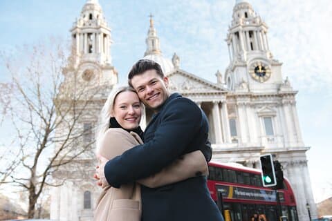 London: Photoshoot at St.Pauls Cathedral & Millennium Bridge