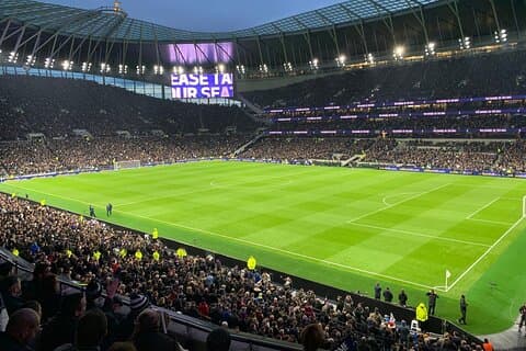 Tottenham Hotspur Football Match at Tottenham Hotspur Stadium