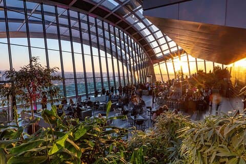Sky Garden Access Ticket & 2 Course Breakfast at Larch Restaurant