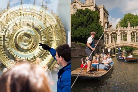 Cambridge Tour by Alumni™ & Punting + Optional King's College