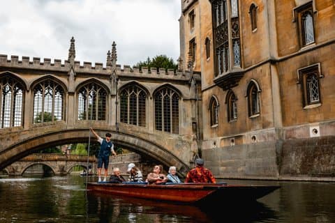 Shared Guided Punting Tour of Cambridge
