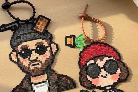Fuse Bead Pixel Art Workshop with more than 200 Colours